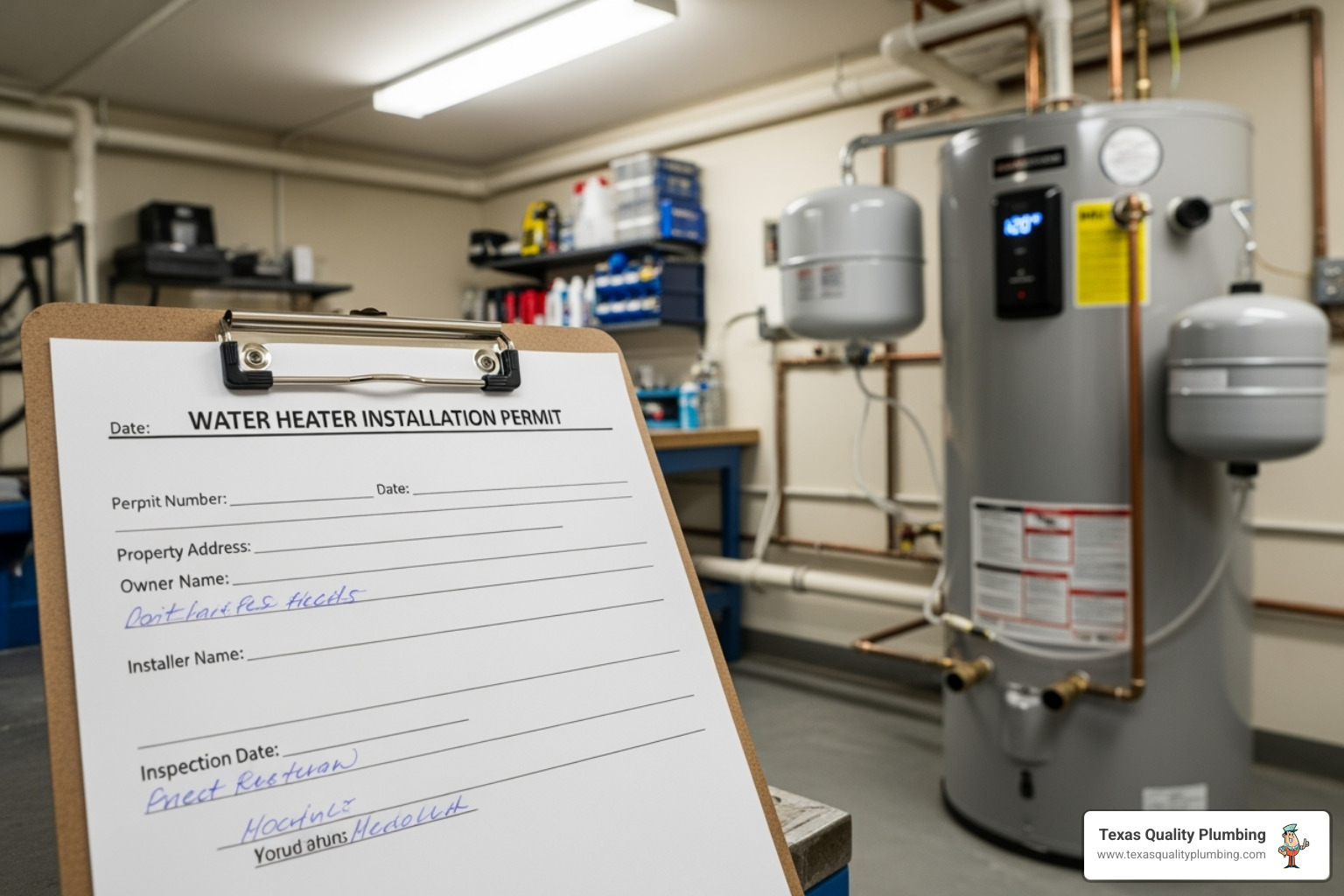 do i need a permit to install a water heater