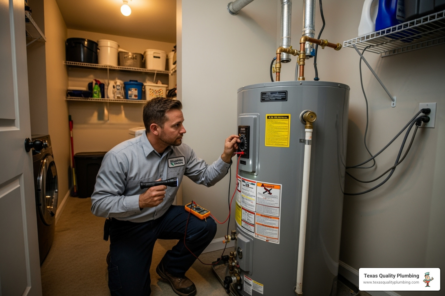 water heater service technician