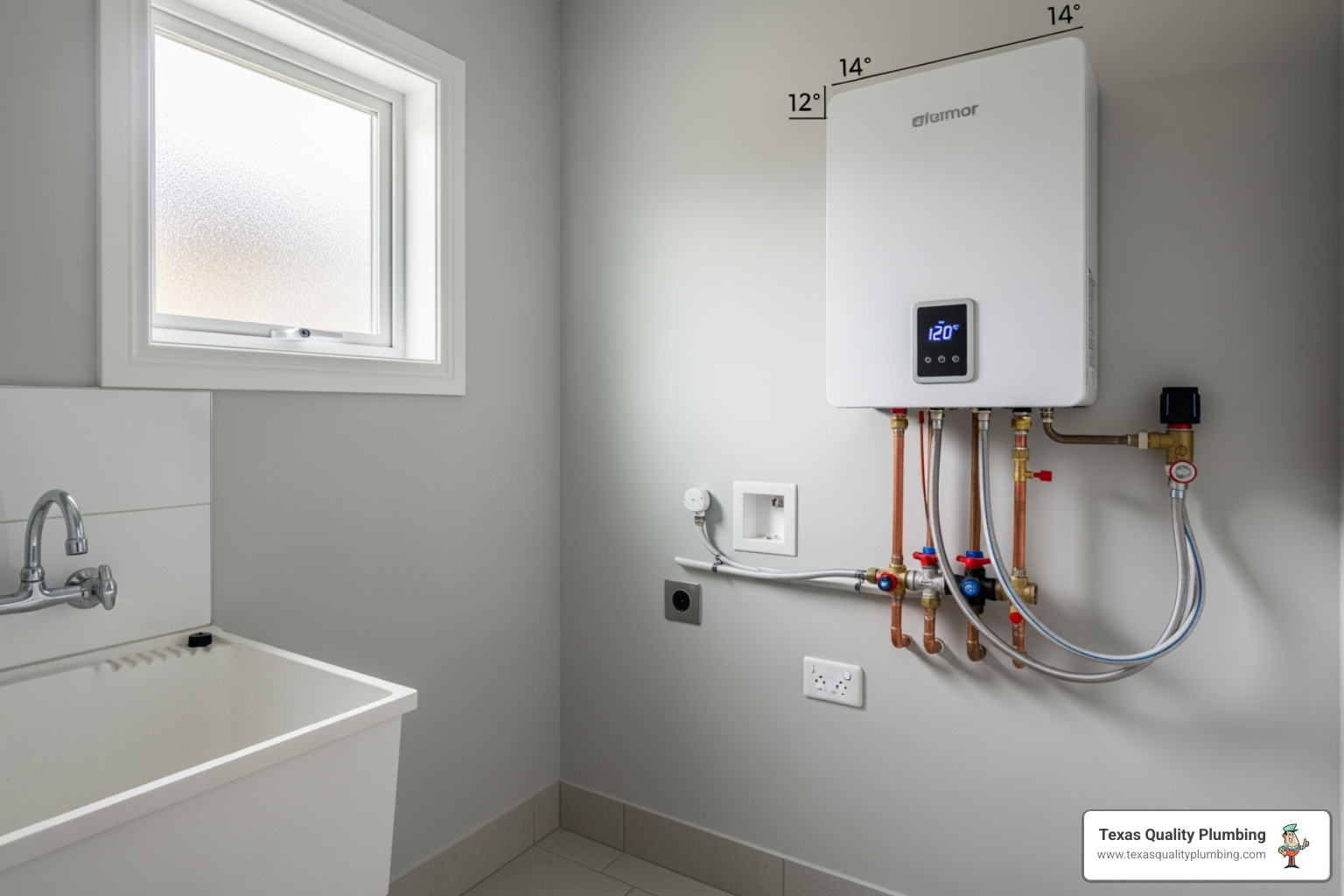 tankless heater install