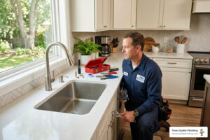 kitchen faucet installation in atascocita, tx