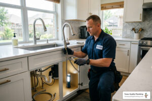 kitchen faucet installation in baytown, tx